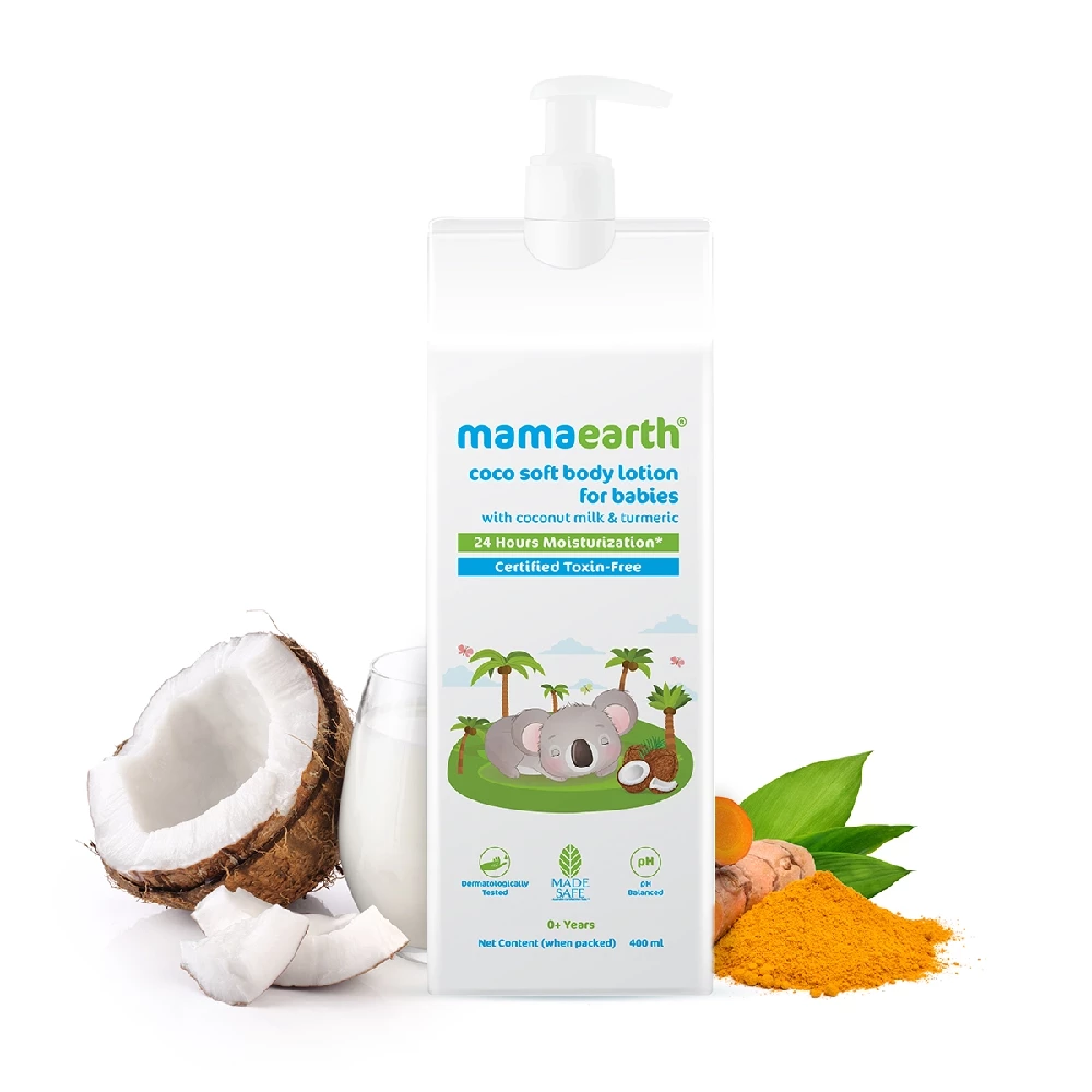 Coco Soft Body Lotion with Coconut Milk & Turmeric for 24-Hour Moisturization, 400 ml-1.webp